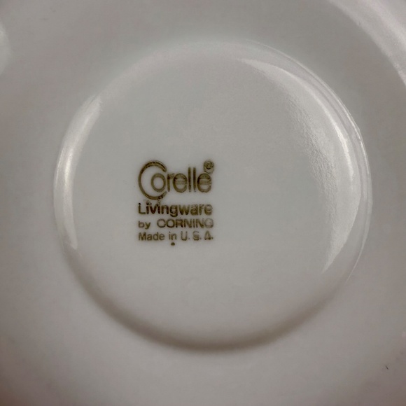 Set of 4 Corelle Livingware "Butterfly Gold" Saucers – Vintage Corning USA - Picture 12 of 14